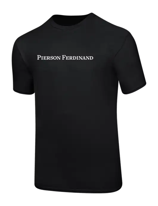 Ring Spun Jet Black 4.5 oz T-Shirt w/Pierson Ferdinand Logo