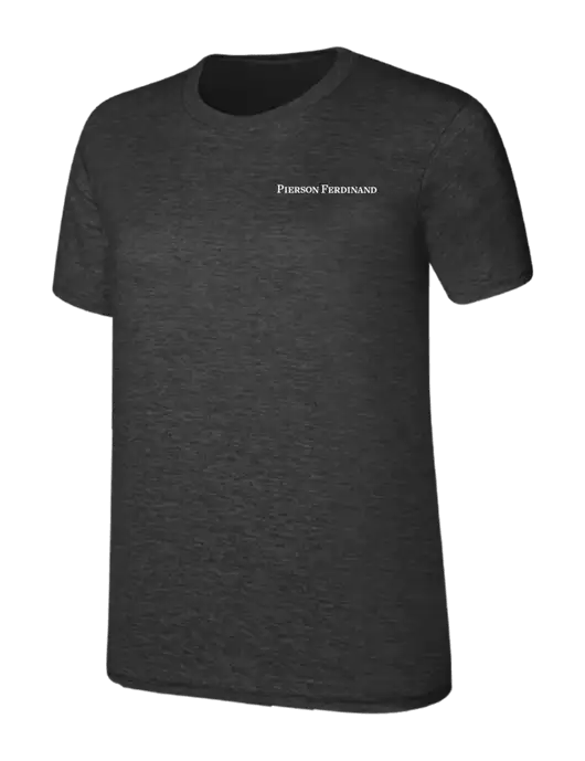 Womens Ring Spun Dark Heather Grey 4.5 oz T-Shirt w/Pierson Ferdinand Logo