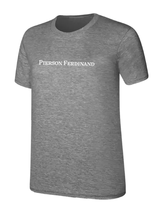 Womens Ring Spun Light Grey Heather 4.5 oz T-Shirt w/Pierson Ferdinand Logo