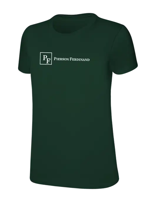 Womens Ring Spun Forest Green 4.5 oz T-Shirt w/Full Logo