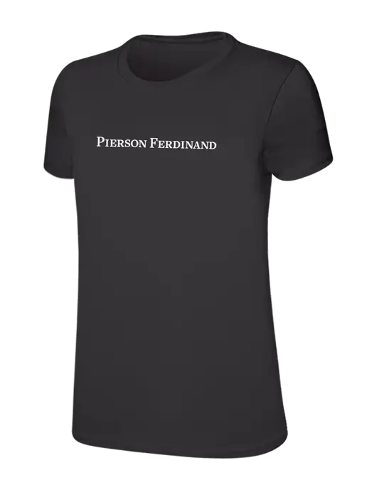 Womens Ring Spun Charcoal 4.5 oz T-Shirt w/Pierson Ferdinand Logo
