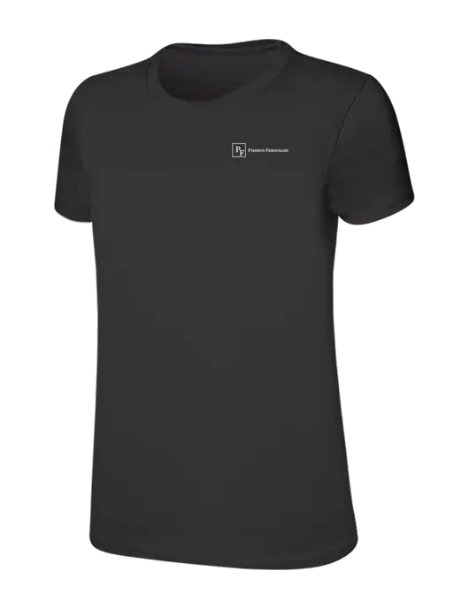 Womens Ring Spun Charcoal 4.5 oz T-Shirt w/Full Logo