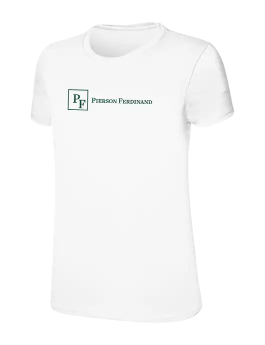 Womens Ring Spun White 4.5 oz T-Shirt w/Full Logo