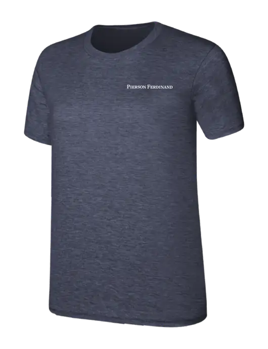 Womens Ring Spun Heather Navy 4.5 oz T-Shirt w/Pierson Ferdinand Logo