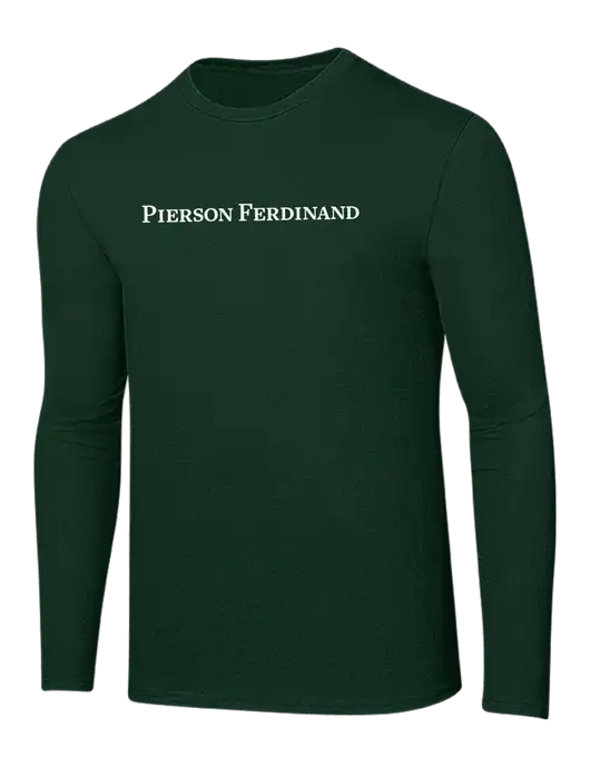 Ring Spun Forest Green 4.5 oz Long Sleeve T-Shirt w/Pierson Ferdinand Logo