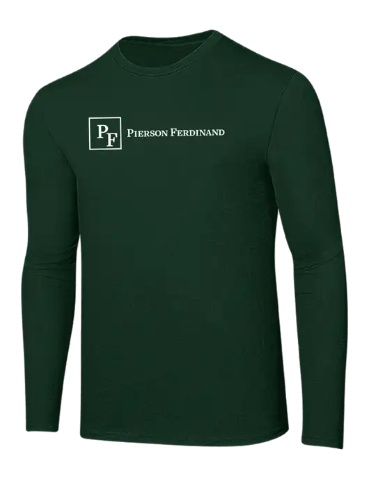 Ring Spun Forest Green 4.5 oz Long Sleeve T-Shirt w/Full Logo