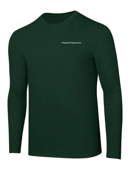 Ring Spun Forest Green 4.5 oz Long Sleeve T-Shirt w/Pierson Ferdinand Logo