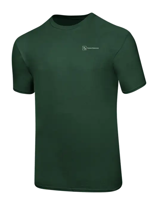 Ring Spun Forest Green 4.5 oz T-Shirt w/Full Logo