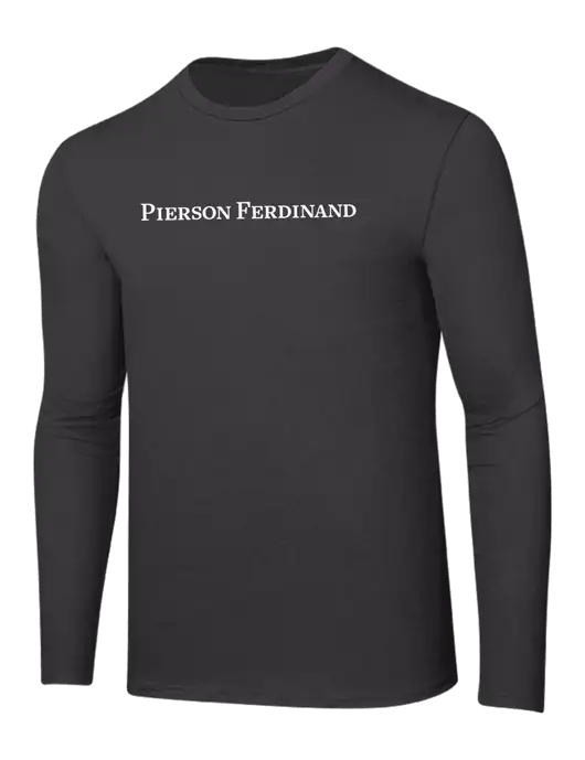 Ring Spun Charcoal 4.5 oz Long Sleeve T-Shirt w/Pierson Ferdinand Logo