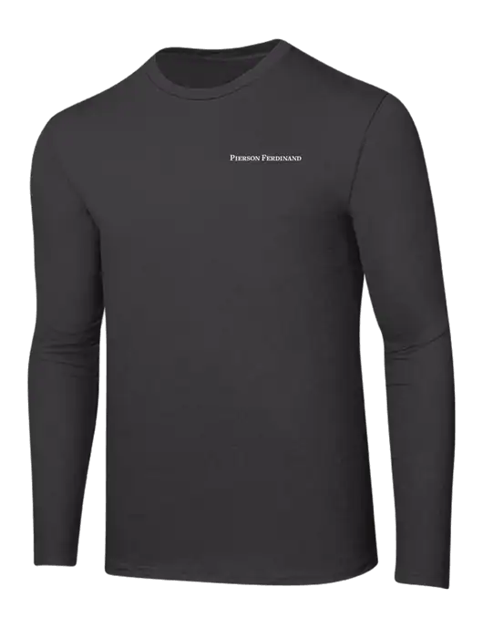 Ring Spun Charcoal 4.5 oz Long Sleeve T-Shirt w/Pierson Ferdinand Logo