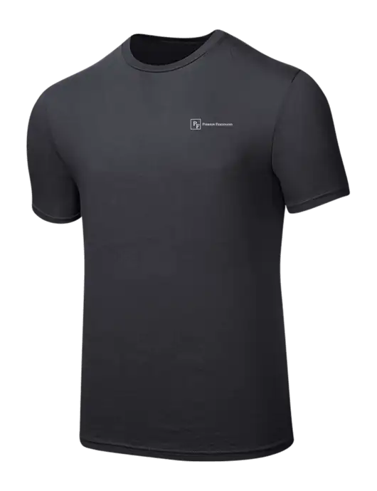 Seriously Soft Charcoal T-Shirt w/Full Logo