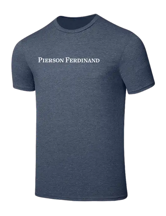 Seriously Soft Heathered Navy T-Shirt w/Pierson Ferdinand Logo