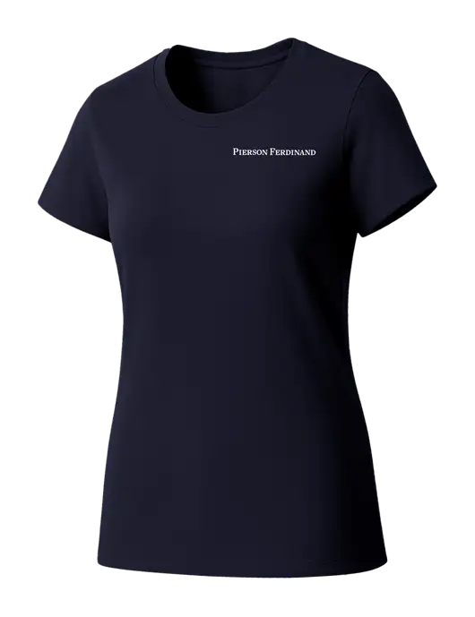 Womens Seriously Soft New Navy T-Shirt w/Pierson Ferdinand Logo