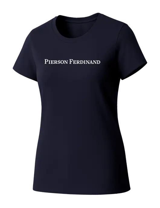 Womens Seriously Soft New Navy T-Shirt w/Pierson Ferdinand Logo