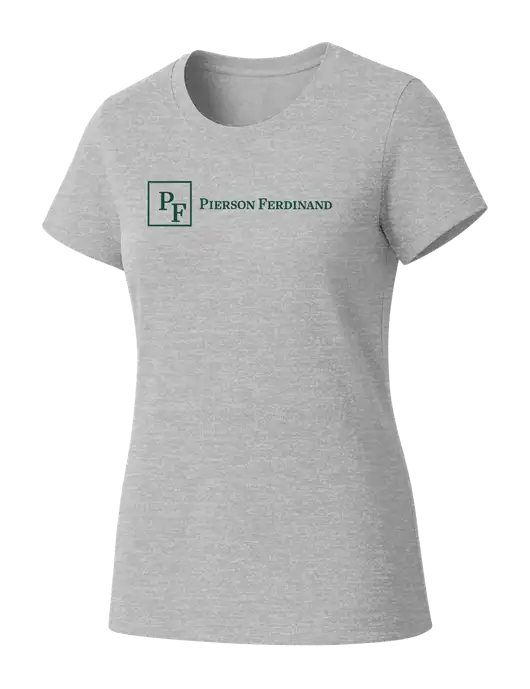Womens Seriously Soft Light Heathered Grey T-Shirt w/Full Logo