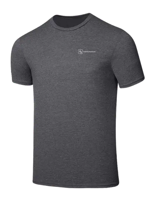 Seriously Soft Heathered Charcoal T-Shirt w/Full Logo