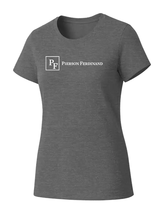 Womens Seriously Soft Grey Frost T-Shirt w/Full Logo