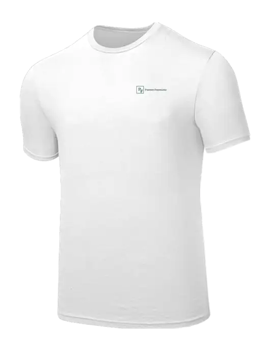 Seriously Soft White T-Shirt w/Full Logo