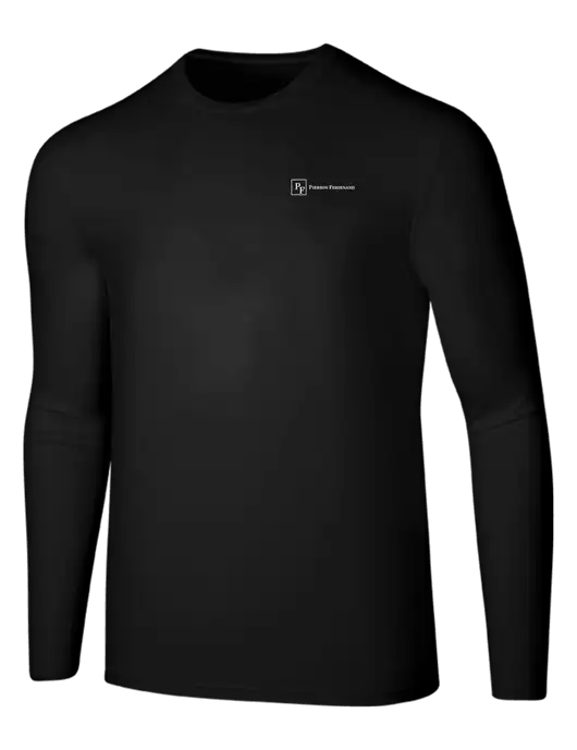 Seriously Soft Black Long Sleeve T-Shirt w/Full Logo