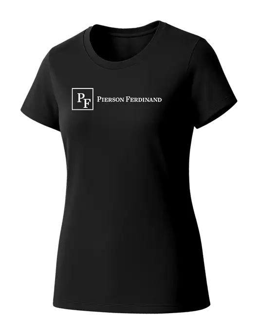 Womens Seriously Soft Black T-Shirt w/Full Logo