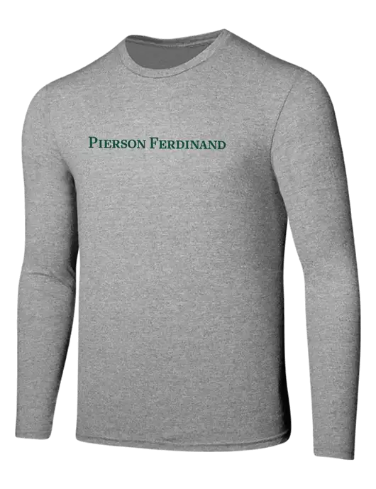 Seriously Soft Light Heathered Grey Long Sleeve T-Shirt w/Pierson Ferdinand Logo
