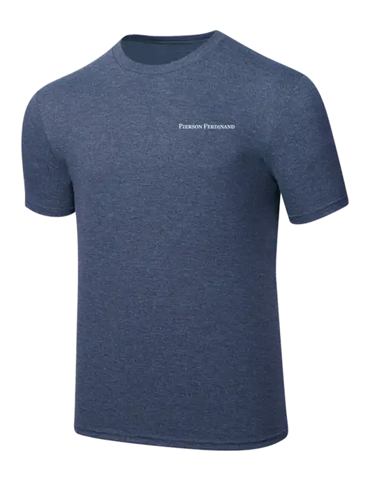 Simply Soft Navy Frost 4.5oz  Poly/Combed Ring Spun Cotton T-Shirt w/Pierson Ferdinand Logo