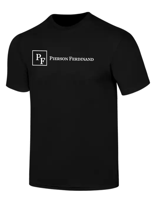 Simply Soft Black 4.5oz  Poly/Combed Ring Spun Cotton T-Shirt w/Full Logo