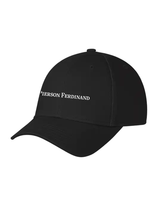 Black Structured Cap Hook & Loop w/Pierson Ferdinand Logo