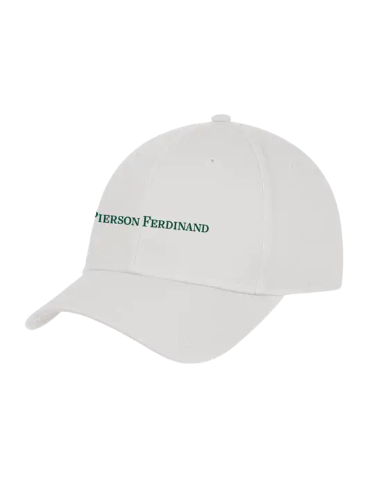 White Structured Cap Hook & Loop w/Pierson Ferdinand Logo