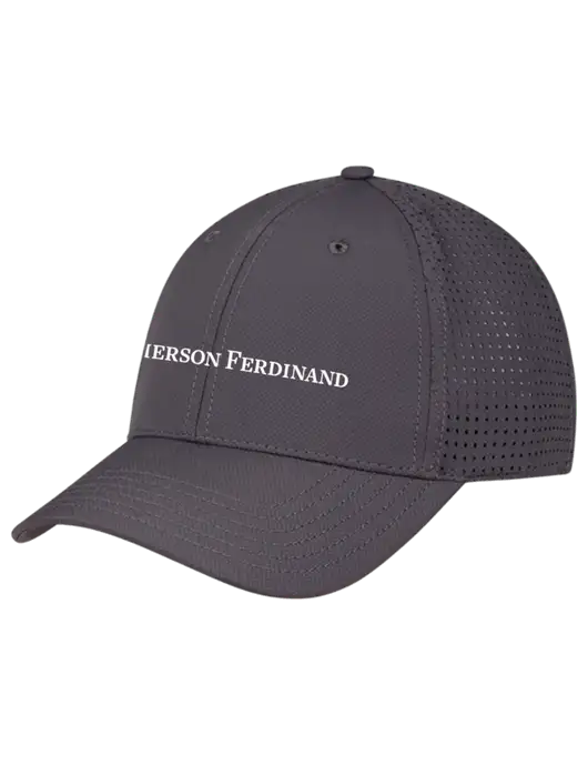 Charcoal Performance Stretchable Cap Hook & Loop w/Pierson Ferdinand Logo