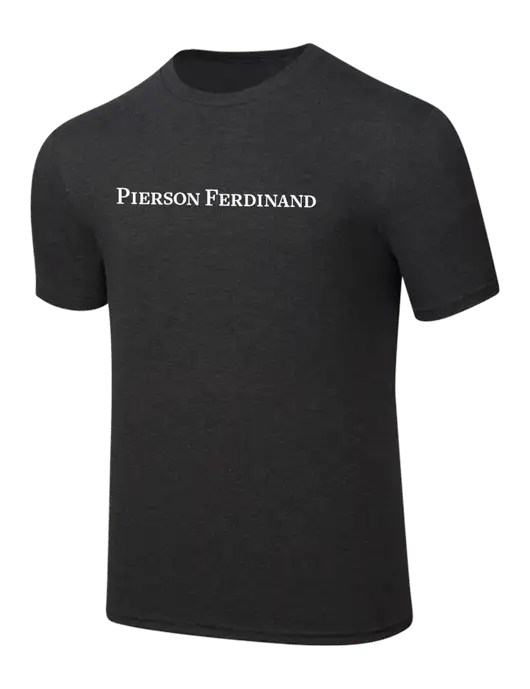 Simply Soft Black Frost 4.5oz  Poly/Combed Ring Spun Cotton T-Shirt w/Pierson Ferdinand Logo