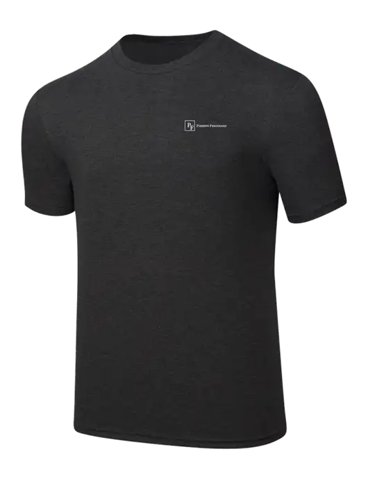 Simply Soft Black Frost 4.5oz  Poly/Combed Ring Spun Cotton T-Shirt w/Full Logo