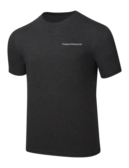 Simply Soft Black Frost 4.5oz  Poly/Combed Ring Spun Cotton T-Shirt w/Pierson Ferdinand Logo