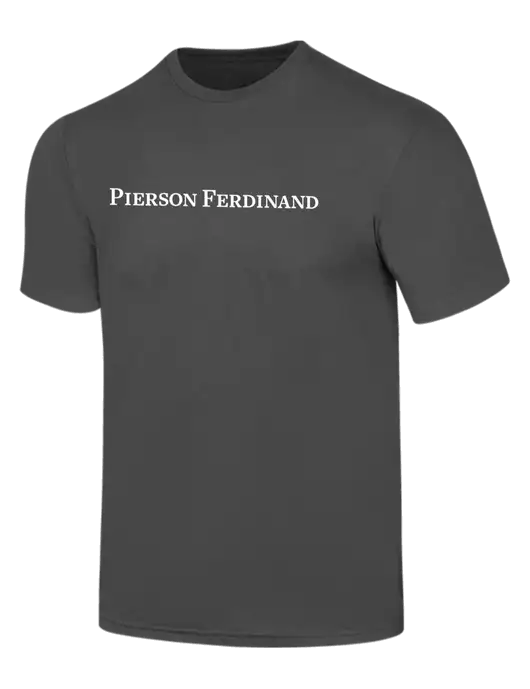 Simply Soft Charcoal 4.5oz  Poly/Combed Ring Spun Cotton T-Shirt w/Pierson Ferdinand Logo