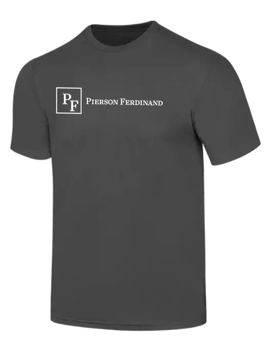 Simply Soft Charcoal 4.5oz  Poly/Combed Ring Spun Cotton T-Shirt w/Full Logo