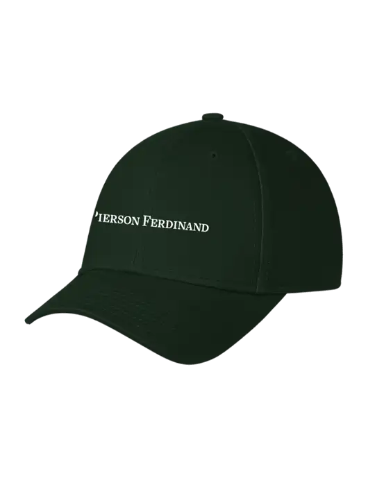 Dark Green Structured Cap Hook & Loop w/Pierson Ferdinand Logo