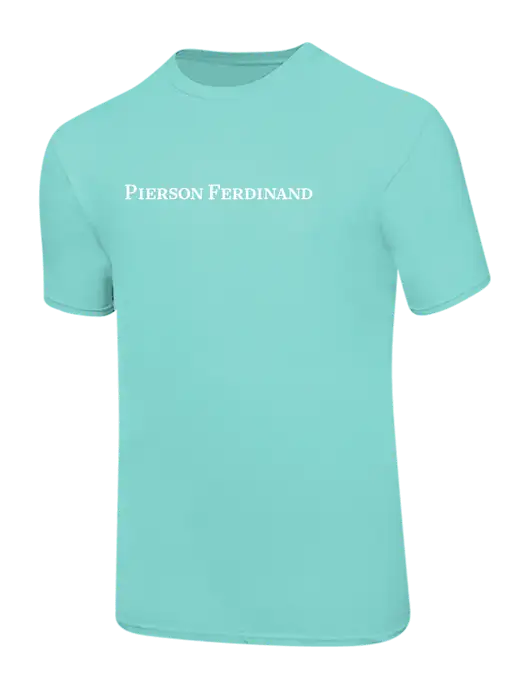 Ring Spun Seafoam 4.5 oz T-Shirt w/Pierson Ferdinand Logo