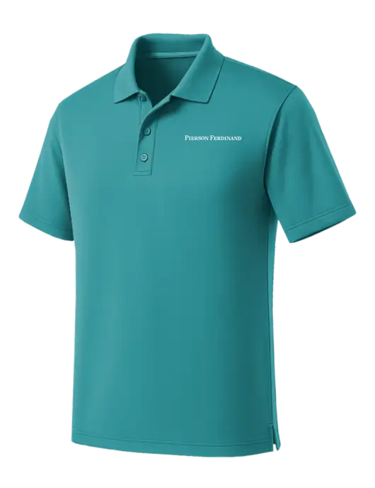 Light Teal Dry Zone UV Micro Mesh Polo w/Pierson Ferdinand Logo