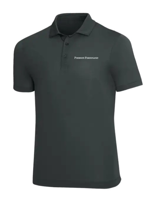 Mercer+Mettle Dark Grey Stretch Jersey Polo w/Pierson Ferdinand Logo