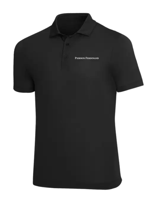 Mercer+Mettle Black Stretch Jersey Polo w/Pierson Ferdinand Logo