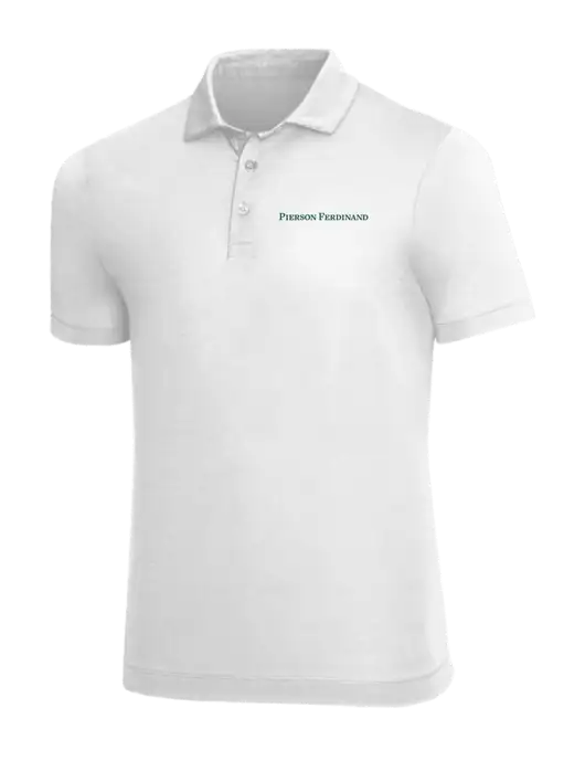 Mercer+Mettle White Stretch Jersey Polo w/Pierson Ferdinand Logo