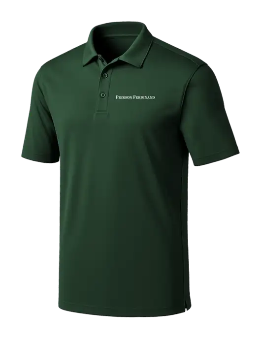 Dark Green Silk Touch Performance Polo w/Pierson Ferdinand Logo