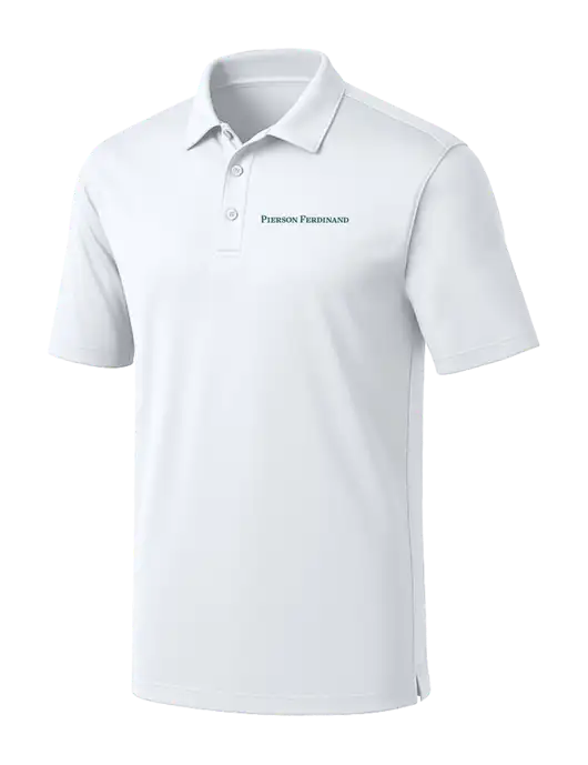 White Silk Touch Performance Polo w/Pierson Ferdinand Logo