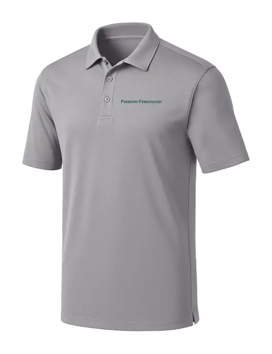 Light Grey Silk Touch Performance Polo w/Pierson Ferdinand Logo