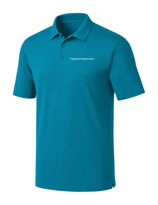 Sapphire Blue Silk Touch Performance Polo w/Pierson Ferdinand Logo