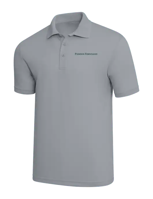 Light Grey PosiCharge RacerMesh Polo w/Pierson Ferdinand Logo
