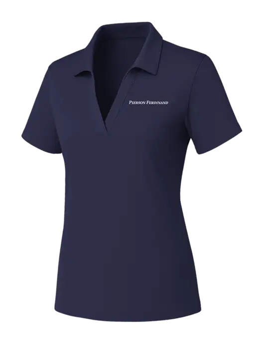 Womens Navy PosiCharge RacerMesh Polo w/Pierson Ferdinand Logo