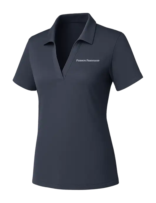 Womens Dark Grey PosiCharge RacerMesh Polo w/Pierson Ferdinand Logo