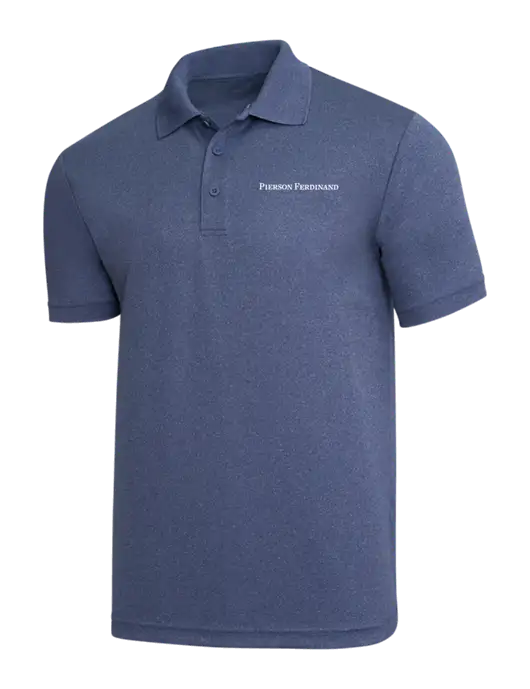 Light Navy Heather PosiCharge RacerMesh Polo w/Pierson Ferdinand Logo