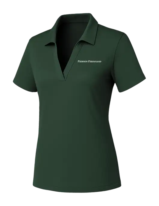 Womens Dark Green PosiCharge RacerMesh Polo w/Pierson Ferdinand Logo